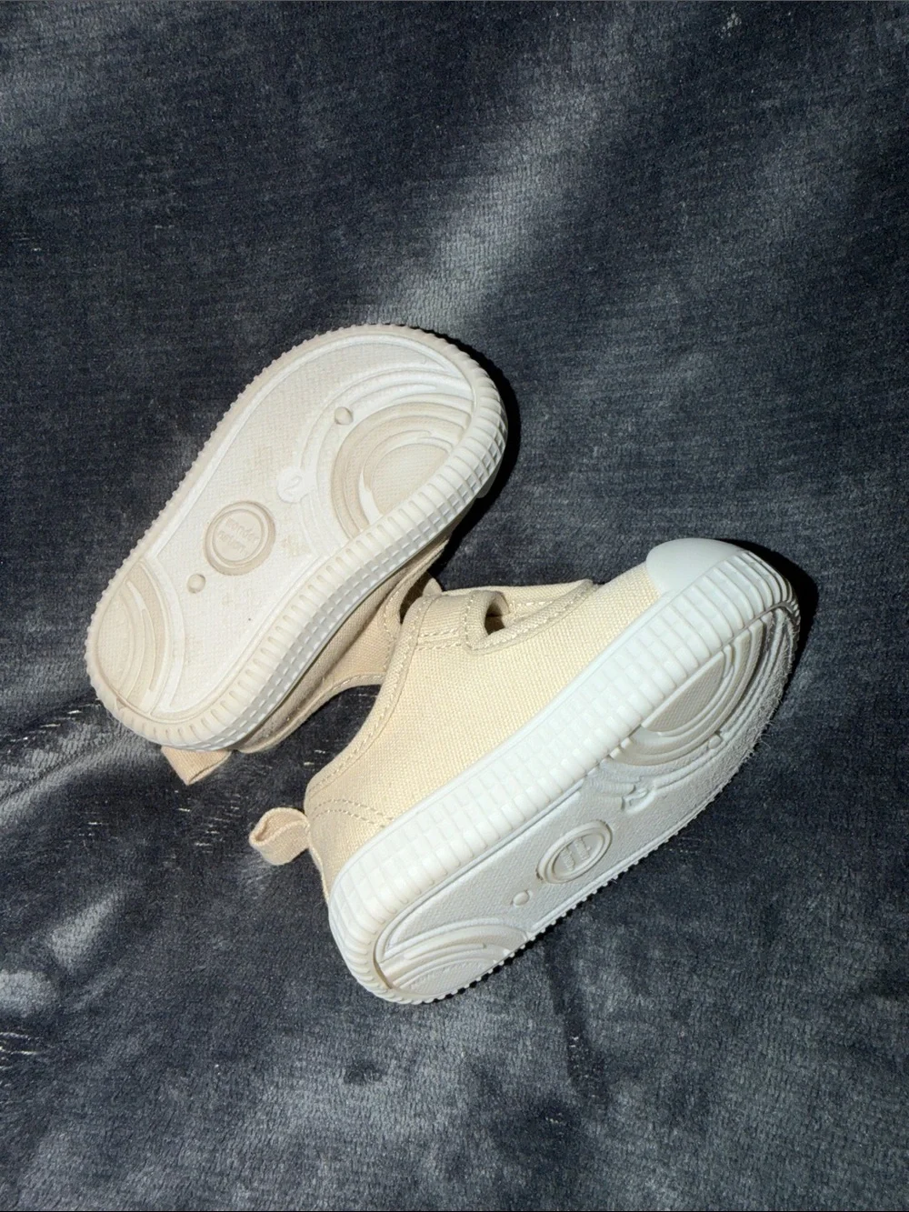 wonder nation Beige Canvas Baby Walker Shoes